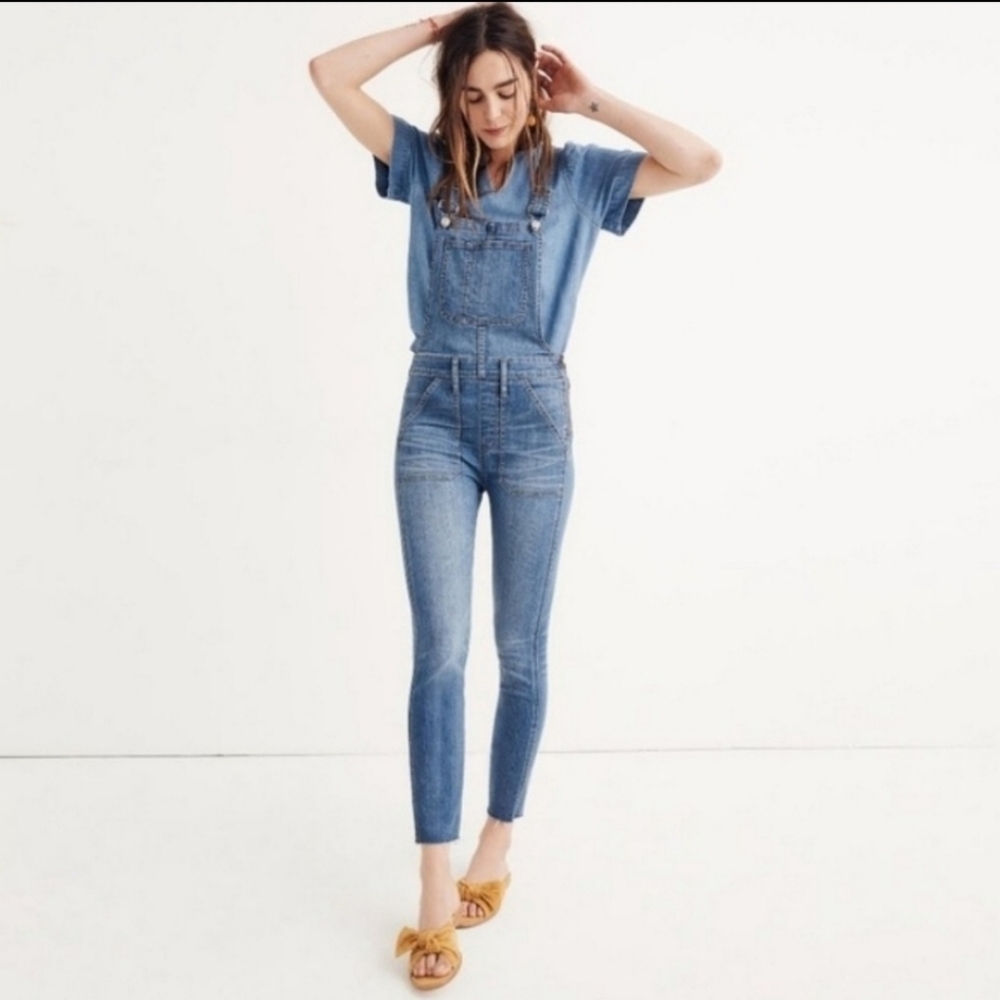 Madewell Skinny Crop Overalls in Hewitt Sz XS